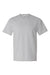 Hanes 5180/518T Mens Beefy-T Short Sleeve Crewneck T-Shirt Light Steel Grey Flat Front