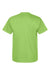 Hanes 5180/518T Mens Beefy-T Short Sleeve Crewneck T-Shirt Lime Green Flat Back