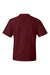 Hanes 5180/518T Mens Beefy-T Short Sleeve Crewneck T-Shirt Maroon Flat Back