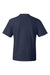 Hanes 5180/518T Mens Beefy-T Short Sleeve Crewneck T-Shirt Navy Blue Flat Back