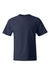 Hanes 5180/518T Mens Beefy-T Short Sleeve Crewneck T-Shirt Navy Blue Flat Front