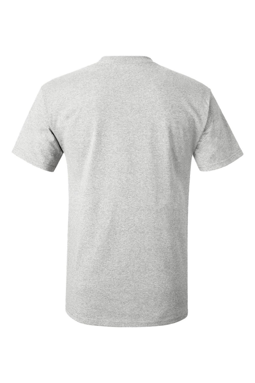 Hanes 5250 Mens Authentic Short Sleeve Crewneck T-Shirt Ash Grey Flat Back