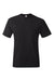 Hanes 5250 Mens Authentic Short Sleeve Crewneck T-Shirt Black Flat Front