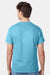Hanes 5250 Mens Authentic Short Sleeve Crewneck T-Shirt Blue Horizon Model Back