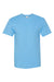 Hanes 5250 Mens Authentic Short Sleeve Crewneck T-Shirt Blue Horizon Flat Front