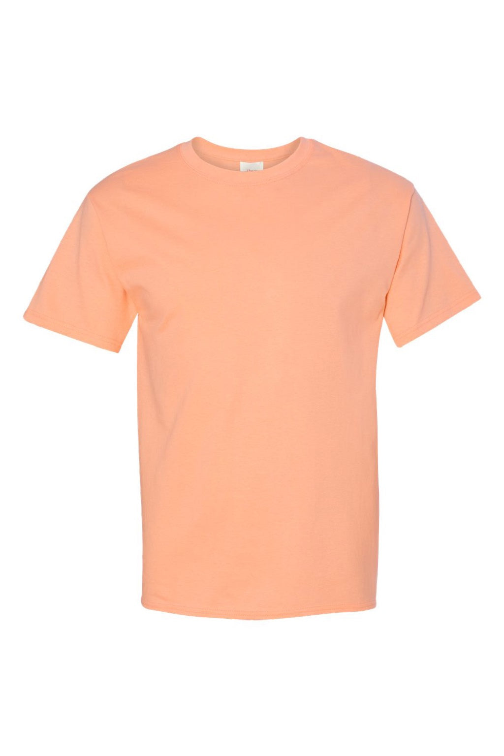 Hanes 5250 Mens Authentic Short Sleeve Crewneck T-Shirt Candy Orange Flat Front