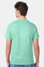 Hanes 5250 Mens Authentic Short Sleeve Crewneck T-Shirt Clean Mint Green Model Back