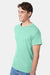 Hanes 5250 Mens Authentic Short Sleeve Crewneck T-Shirt Clean Mint Green Model Side