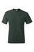 Hanes 5250 Mens Authentic Short Sleeve Crewneck T-Shirt Deep Forest Green Flat Front