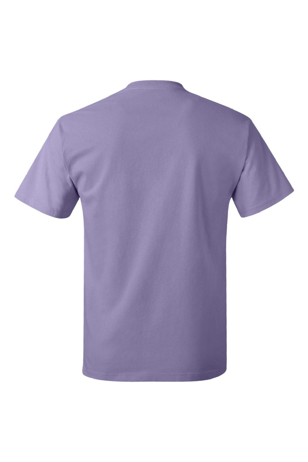 Hanes 5250 Mens Authentic Short Sleeve Crewneck T-Shirt Lavender Purple Flat Back