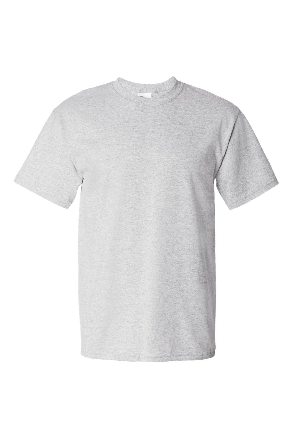 Hanes 5280 Mens Essential-T Short Sleeve Crewneck T-Shirt Ash Grey Flat Front