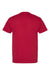 Hanes 5280 Mens Essential-T Short Sleeve Crewneck T-Shirt Athletic Crimson Red Flat Back