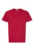 Hanes 5280 Mens Essential-T Short Sleeve Crewneck T-Shirt Athletic Crimson Red Flat Front