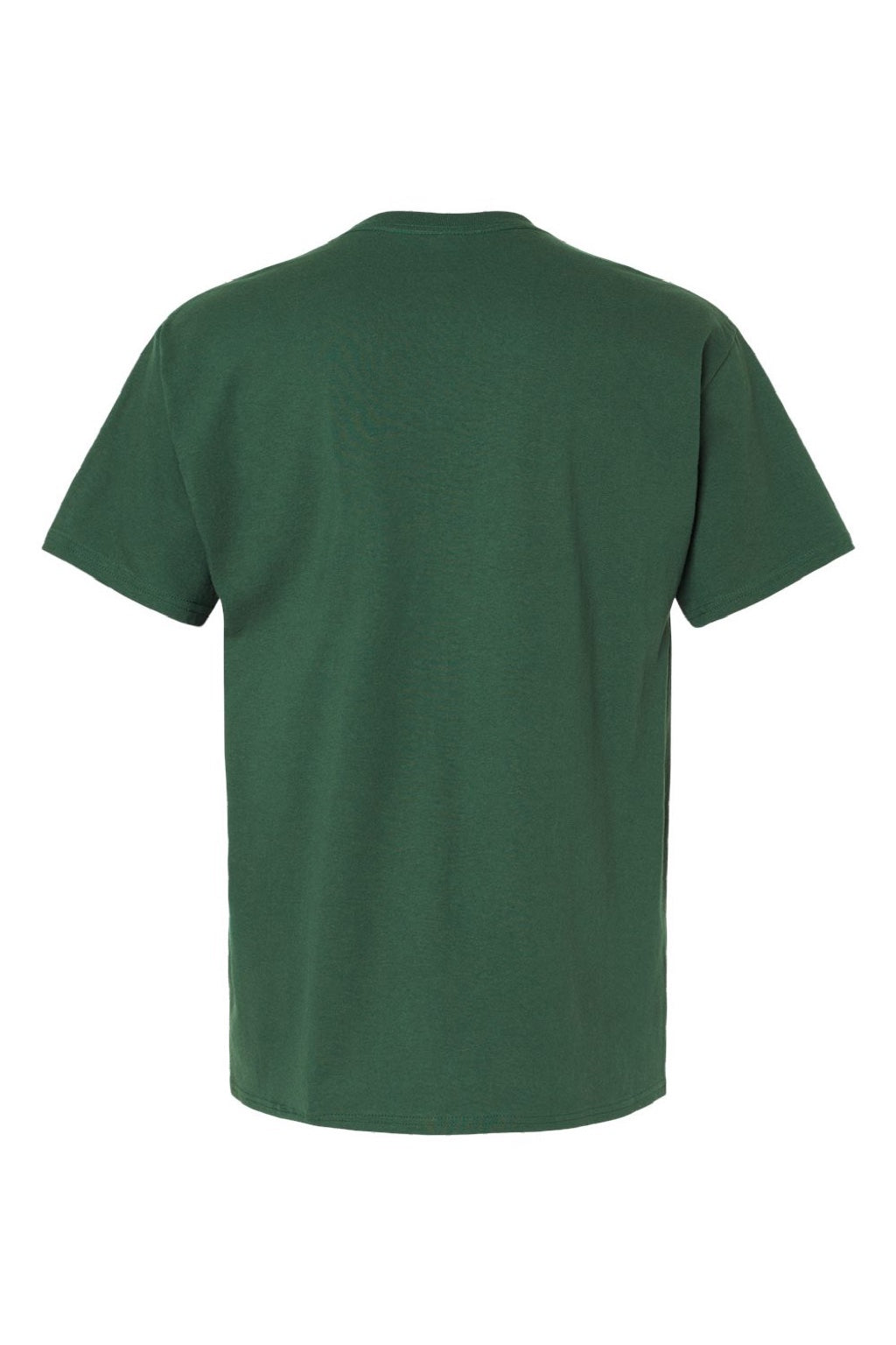Hanes 5280 Mens Essential-T Short Sleeve Crewneck T-Shirt Athletic Dark Green Flat Back