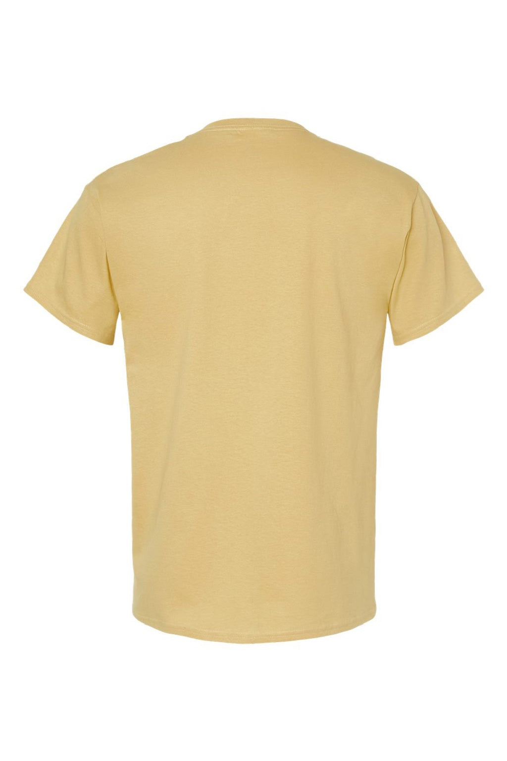 Hanes 5280 Mens Essential-T Short Sleeve Crewneck T-Shirt Athletic Gold Flat Back