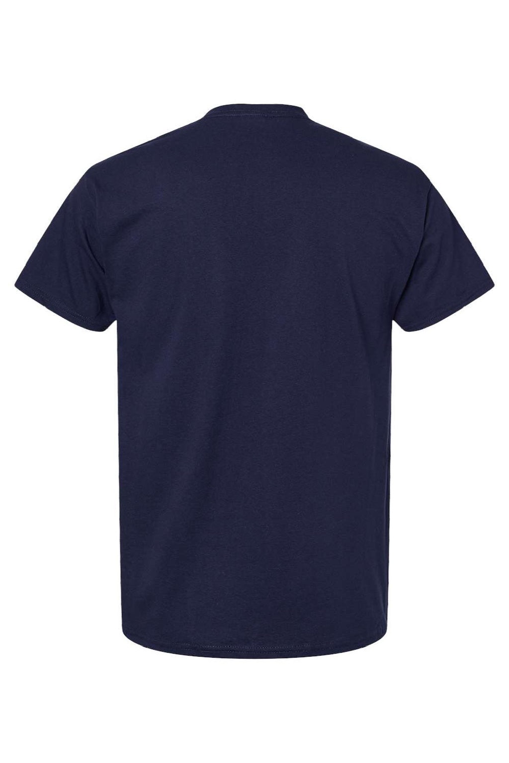Hanes 5280 Mens Essential-T Short Sleeve Crewneck T-Shirt Athletic Navy Blue Flat Back