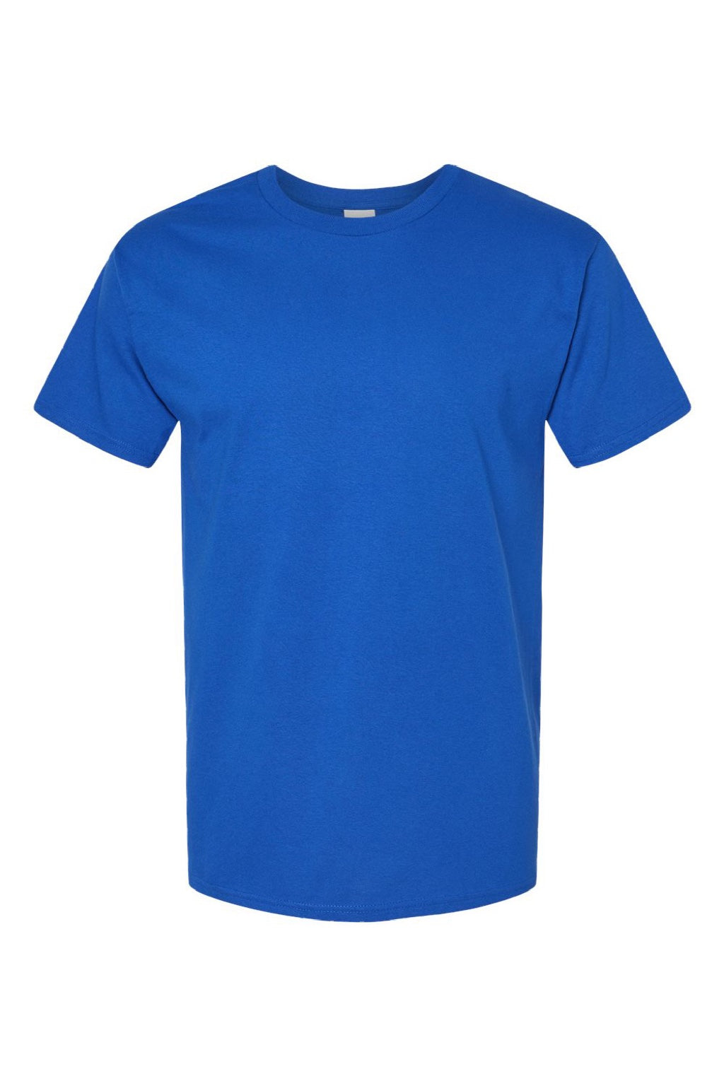 Hanes 5280 Mens Essential-T Short Sleeve Crewneck T-Shirt Athletic Royal Blue Flat Front