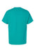 Hanes 5280 Mens Essential-T Short Sleeve Crewneck T-Shirt Athletic Teal Green Flat Front