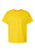 Hanes 5280 Mens Essential-T Short Sleeve Crewneck T-Shirt Athletic Yellow Flat Front