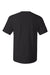 Hanes 5280 Mens Essential-T Short Sleeve Crewneck T-Shirt Black Flat Back
