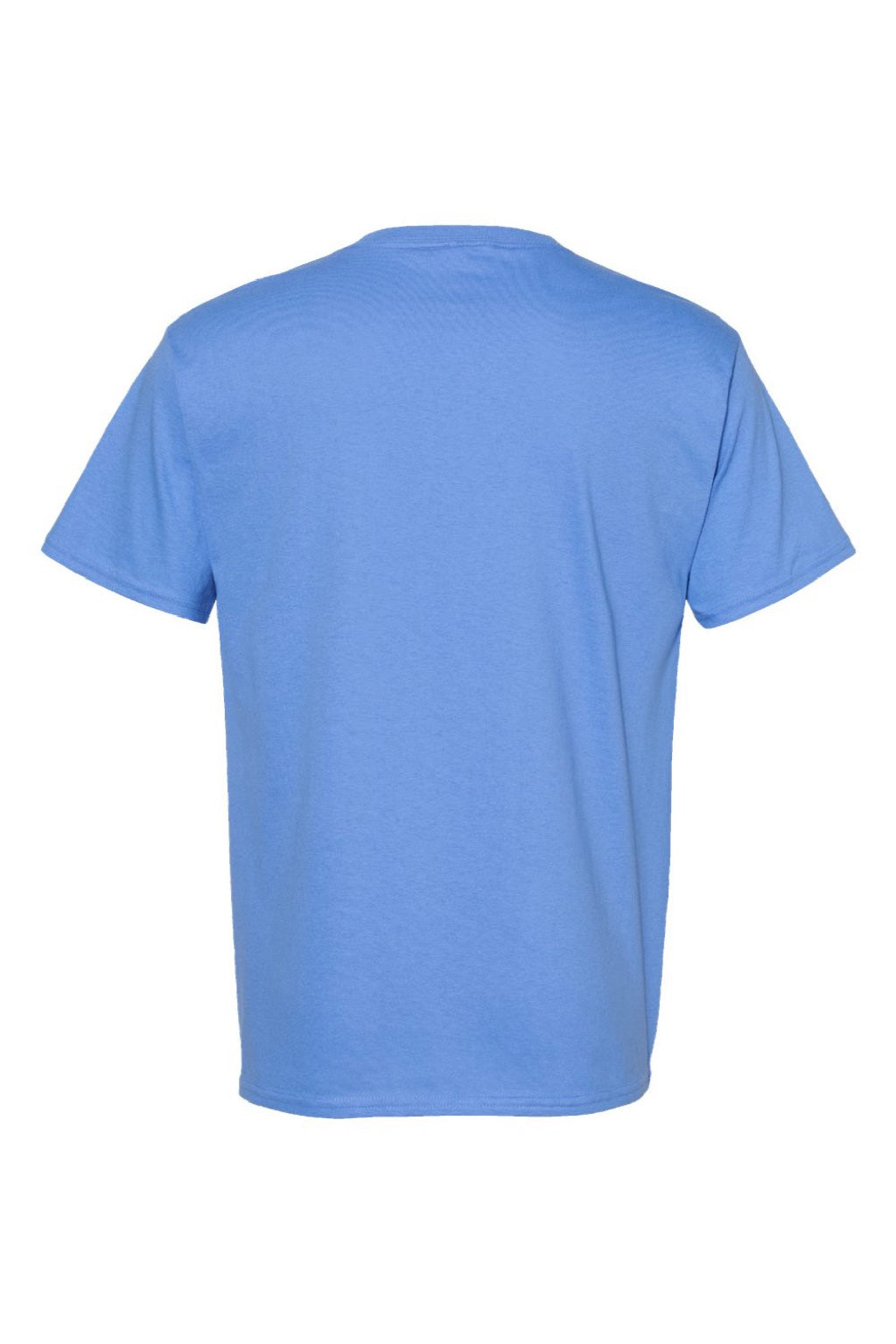 Hanes 5280 Mens Essential-T Short Sleeve Crewneck T-Shirt Carolina Blue Flat Back