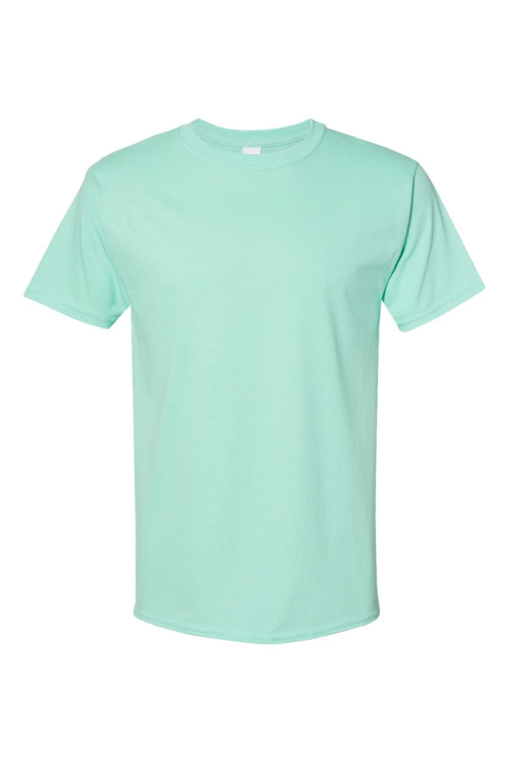 Hanes 5280 Mens Essential-T Short Sleeve Crewneck T-Shirt Clean Mint Green Flat Front