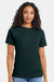 Hanes 5280 Mens Essential-T Short Sleeve Crewneck T-Shirt Deep Forest Green Model Front