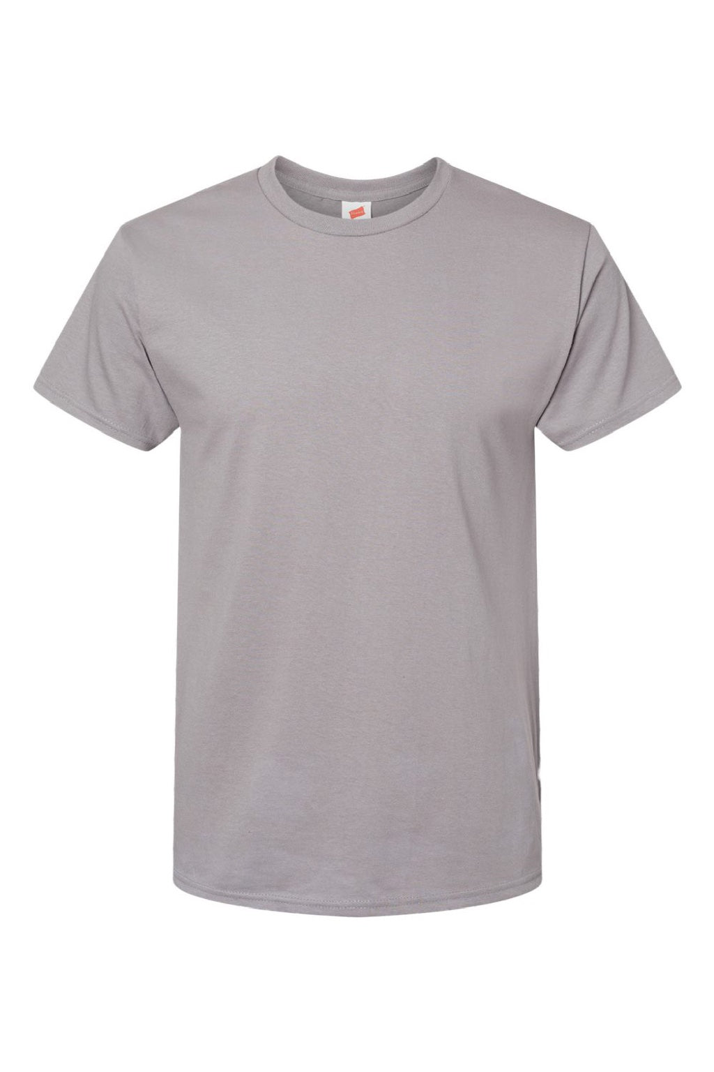 Hanes 5280 Mens Essential-T Short Sleeve Crewneck T-Shirt Graphite Grey Flat Front