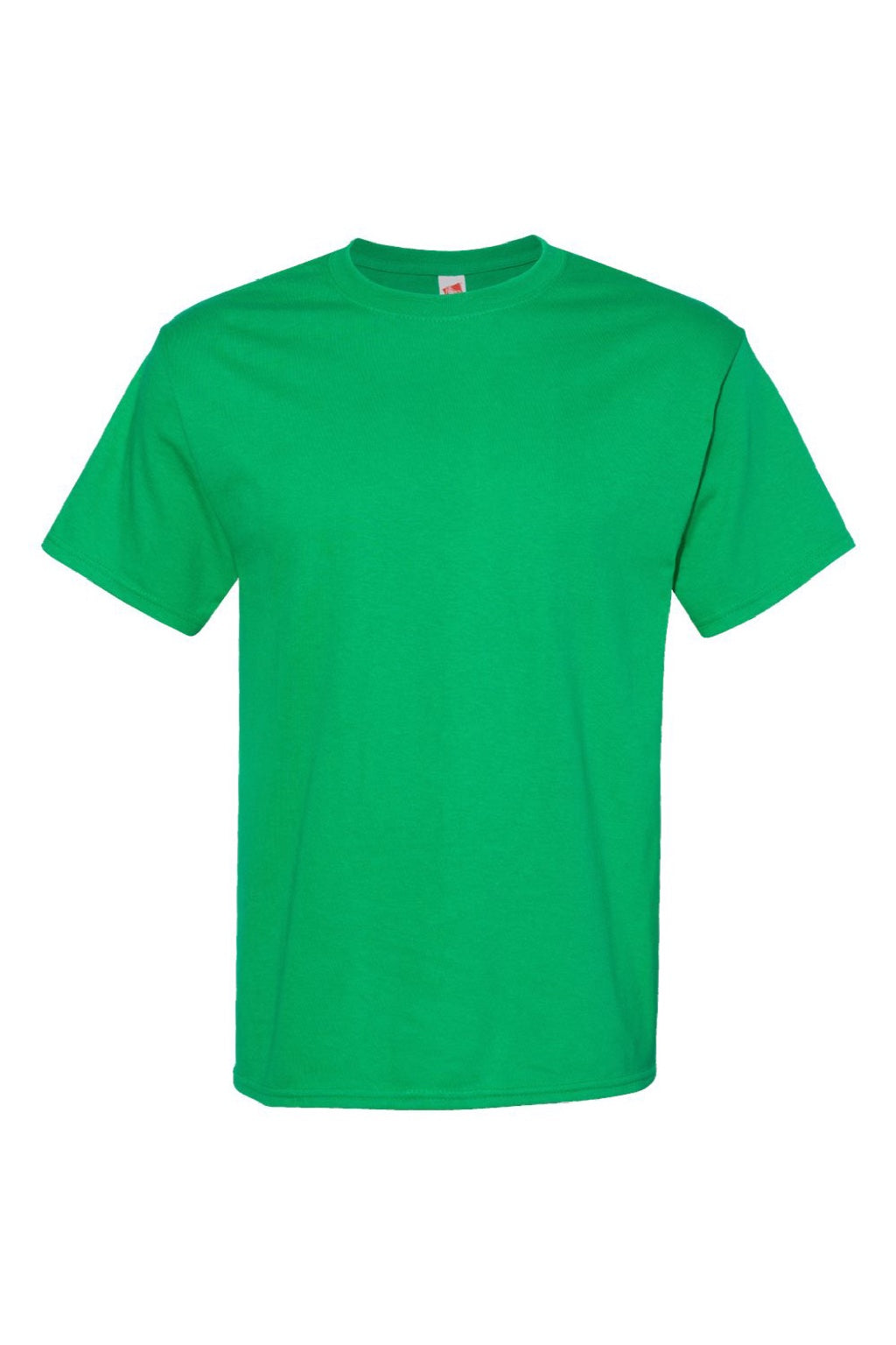 Hanes 5280 Mens Essential-T Short Sleeve Crewneck T-Shirt Kelly Green Flat Front