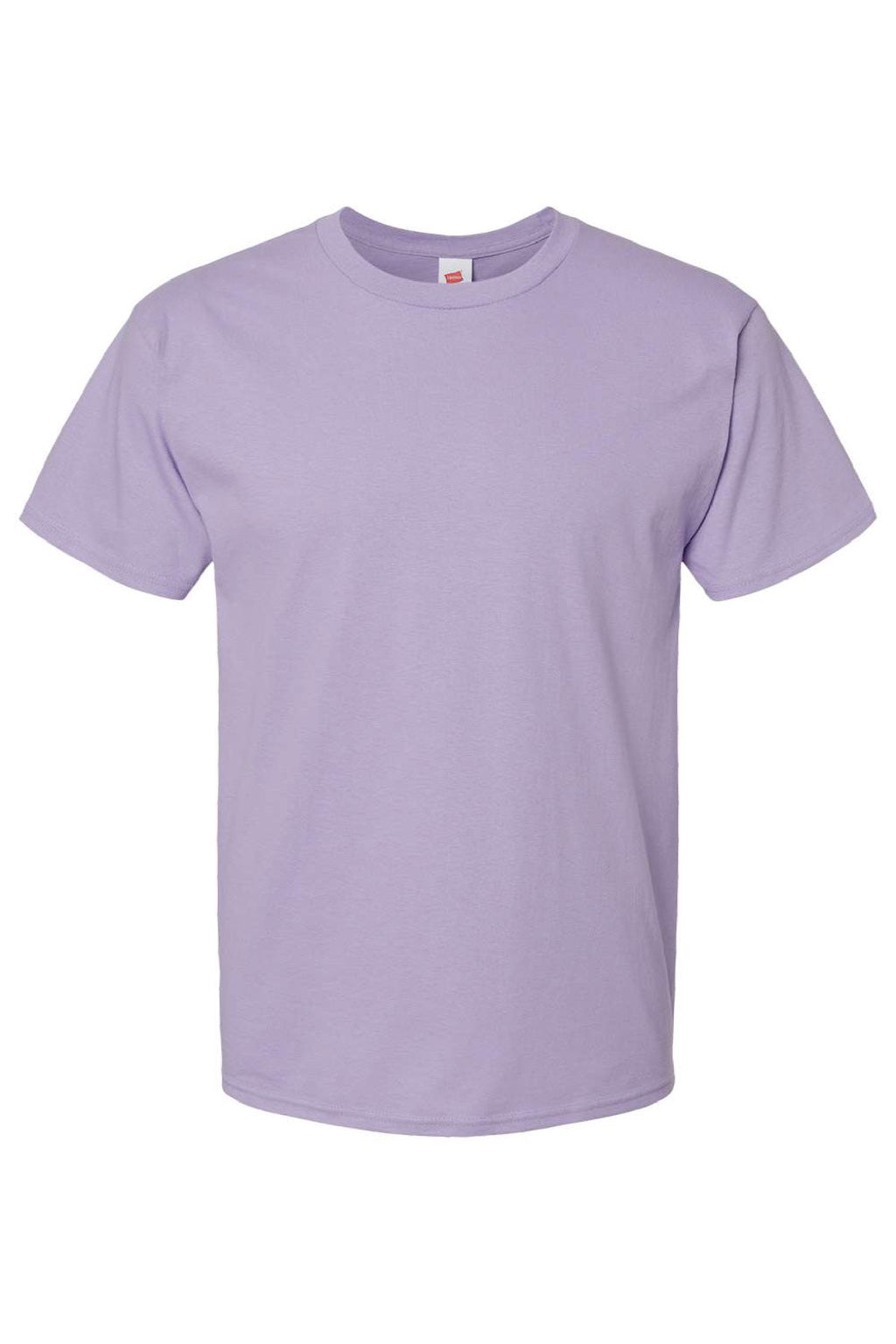 Hanes 5280 Mens Essential-T Short Sleeve Crewneck T-Shirt Lavender Purple Flat Front