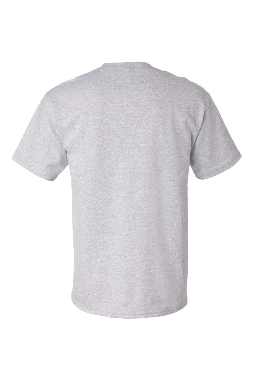 Hanes 5280 Mens Essential-T Short Sleeve Crewneck T-Shirt Light Steel Grey Flat Back