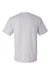 Hanes 5280 Mens Essential-T Short Sleeve Crewneck T-Shirt Light Steel Grey Flat Back