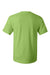 Hanes 5280 Mens Essential-T Short Sleeve Crewneck T-Shirt Lime Green Flat Back