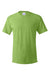 Hanes 5280 Mens Essential-T Short Sleeve Crewneck T-Shirt Lime Green Flat Front