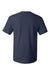 Hanes 5280 Mens Essential-T Short Sleeve Crewneck T-Shirt Navy Blue Flat Back