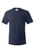 Hanes 5280 Mens Essential-T Short Sleeve Crewneck T-Shirt Navy Blue Flat Front