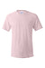 Hanes 5280 Mens Essential-T Short Sleeve Crewneck T-Shirt Pale Pink Flat Front
