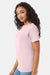 Hanes 5280 Mens Essential-T Short Sleeve Crewneck T-Shirt Pale Pink Model Side