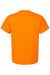 Hanes 5280 Mens Essential-T Short Sleeve Crewneck T-Shirt Safety Orange Flat Back