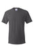 Hanes 5280 Mens Essential-T Short Sleeve Crewneck T-Shirt Smoke Grey Flat Front