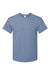 Hanes 5280 Mens Essential-T Short Sleeve Crewneck T-Shirt Stonewashed Blue Flat Front