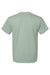 Hanes 5280 Mens Essential-T Short Sleeve Crewneck T-Shirt Stonewashed Green Flat Back