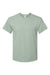 Hanes 5280 Mens Essential-T Short Sleeve Crewneck T-Shirt Stonewashed Green Flat Front