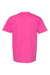 Hanes 5280 Mens Essential-T Short Sleeve Crewneck T-Shirt Wow Pink Flat Back