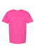 Hanes 5280 Mens Essential-T Short Sleeve Crewneck T-Shirt Wow Pink Flat Front