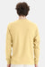 Hanes 5286 Mens Essential-T Long Sleeve Crewneck T-Shirt Athletic Gold Model Back
