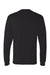 Hanes 5286 Mens Essential-T Long Sleeve Crewneck T-Shirt Black Flat Back