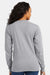 Hanes 5286 Mens Essential-T Long Sleeve Crewneck T-Shirt Light Steel Grey Model Back