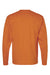 Hanes 5286 Mens Essential-T Long Sleeve Crewneck T-Shirt Texas Orange Flat Back