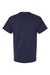 Hanes 5290P Mens Essential Short Sleeve Crewneck T-Shirt w/ Pocket Athletic Navy Blue Flat Back